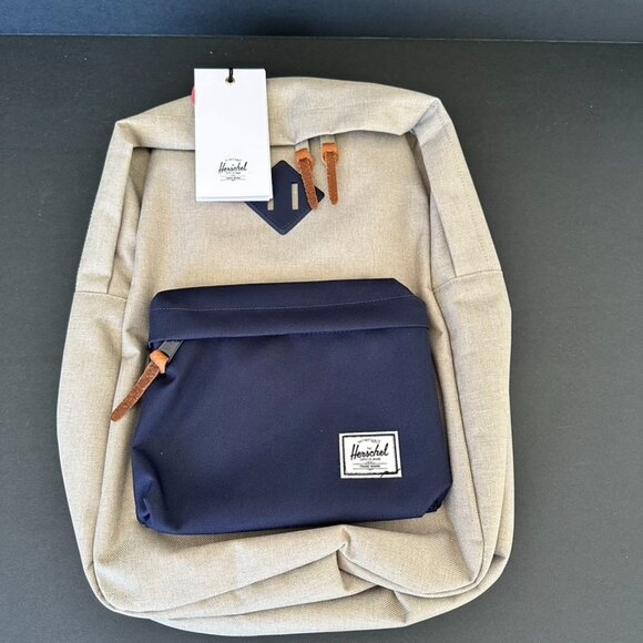 Herschel Supply Co Heritage Mid Backpack Light Khaki Blue - Picture 6 of 6